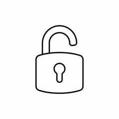 unlock safety secure open icon