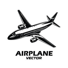 Airplanes silhouettes and airplane icon Illustration. Aircraft icon vector. airplane logo vector.