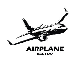 Airplanes silhouettes and airplane icon Illustration. Aircraft icon vector. airplane logo vector.