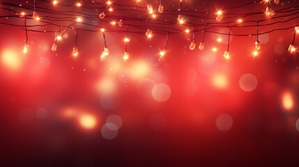A festive  lights garland with ample room for tex
