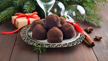 chocolate dark truffles homemade