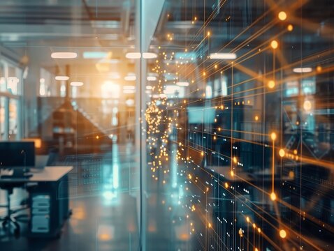 Close up of an enterprise resource planning ERP system activation