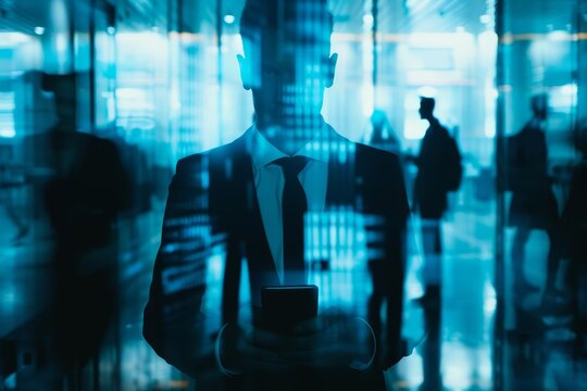 Close up of an insider threat unfolding