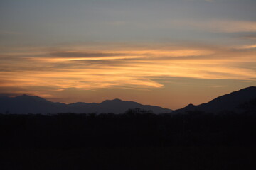 Atardecer en la sierra madre occidental