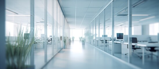 Naklejka premium clean modern office space
