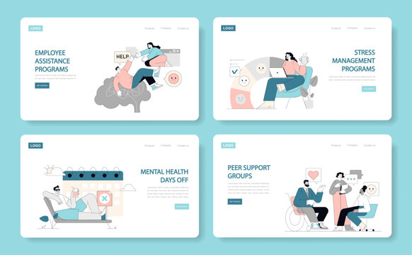 Mental Health Awareness. Flat Vector Illustration