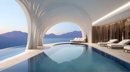 swimming pool in the hotel