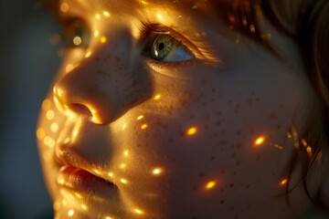 A warm brown blank background subtly illuminated on one side