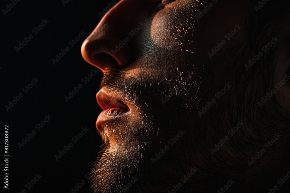 Aufkleber a dark brown gradient blends to form a soft, smooth textured background