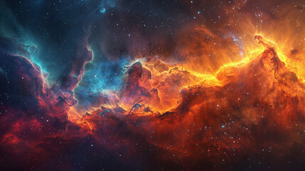 Mystical Photo of a Nebula's Enigmatic Beauty Capturing the Mysteries and Wonders of Deep Space in Stunning Detail