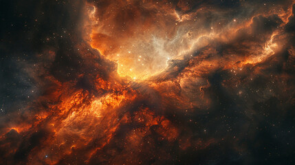 Fototapeta premium Mystical Photo of a Nebula's Enigmatic Beauty Capturing the Mysteries and Wonders of Deep Space in Stunning Detail
