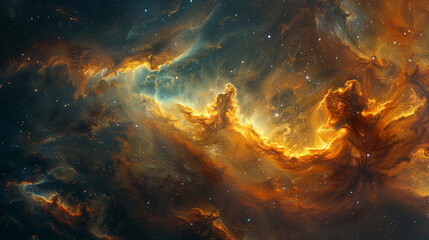 Mystical Photo of a Nebula's Enigmatic Beauty Capturing the Mysteries and Wonders of Deep Space in Stunning Detail