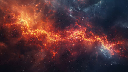 Mystical Photo of a Nebula's Enigmatic Beauty Capturing the Mysteries and Wonders of Deep Space in Stunning Detail