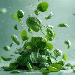 Photo of a fresh spinach