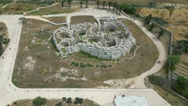 Ggantija megalithic temple complex, Gozo island, Malta