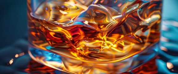 Fototapeta premium Colorful Beer Celebration, Intricate Patterns, Fluid Shapes, International Beer Day Background