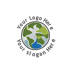 Fototapeta premium Protect the earth logo-04.eps