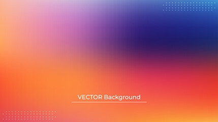 Smooth and blurry colorful gradient mesh background. Modern bright rainbow colors. Easy editable soft colored vector banner template. Premium quality