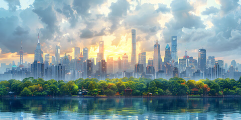 Sustainable Skylines: Cityscapes of Tomorrow