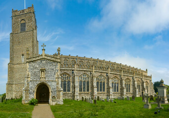 Fototapeta premium The Holy Trinity Church in the village of Blythburgh in Suffolk, UK
