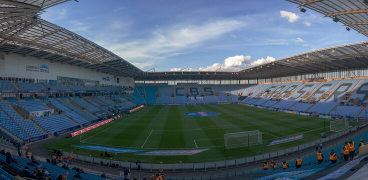 The CBS Arena is home to Coventry City Football Club in the West Midlands, UK