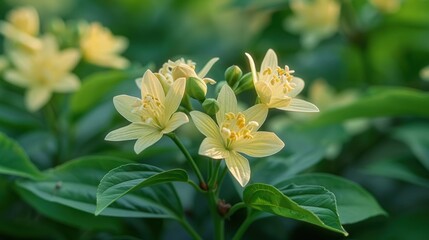 Obraz premium Focus on the delicate dance of pollen transfer as researchers carefully hand-pollinate flowers to create hybrid offspring with the perfect combination of traits for increased yield