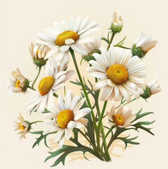 Fototapeta premium chamomile flowers bouquet 