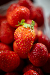 strawberries on a plate