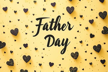 Father day, background with hearts soft smooth lighting premium quality