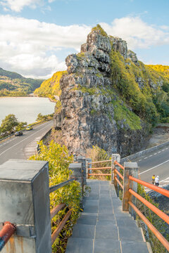 View from the Maconde viewpoint in Mauritius