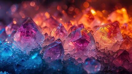 crystals that refract light into a dazzling array of colors