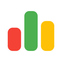 bar chart flat icon