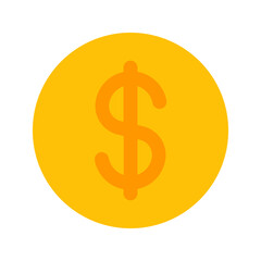 dollar flat icon