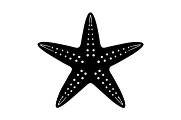 star fish vector silhouette illustration 