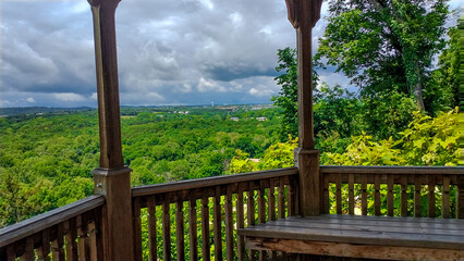 Fototapeta premium View of the Ozarks at Point Lookout, Point Lookout, Missouri