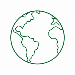 creates-a-green-global-planet-with-a-single-line-d.eps