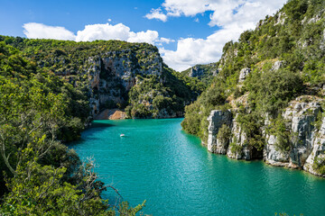 A boat in Gorges du Verdon