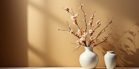 Serene Oriental Plum Blossom Table Setting