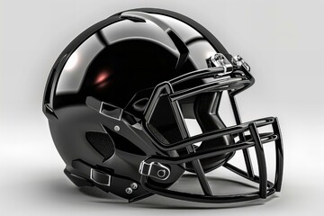 Fototapeta premium A close up of a football helmet on a white background