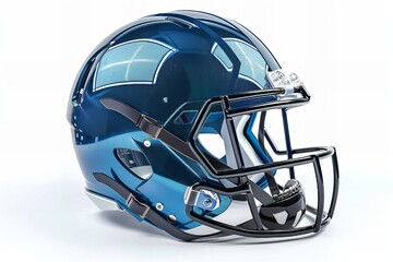 Fototapeta premium Close up of football helmet on white background