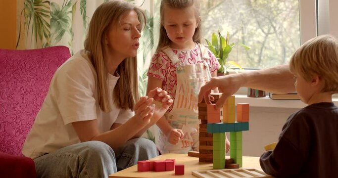 Children questioning rules and authority at home. Emotional child seek independence and push back against parental control. Childhood Challenges. Little girl and mother conflicts with parental values