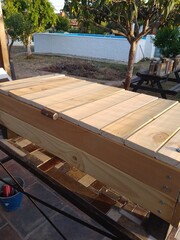 Handmade Pine Wooden Bench Storage Box 