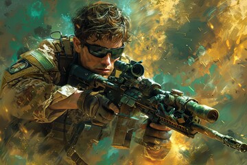 Spanish Military Rebel: The Striking Art Sentinel