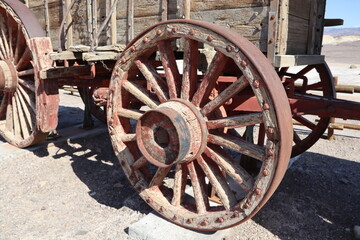 Obraz premium Old West Wagon Wheel