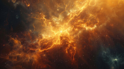 Vibrant Photo of a Nebula's Star-Studded Beauty Exploring the Celestial Splendor of Deep Space in Vivid Detail