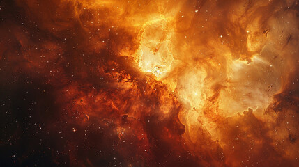 Vibrant Photo of a Nebula's Star-Studded Beauty Exploring the Celestial Splendor of Deep Space in Vivid Detail