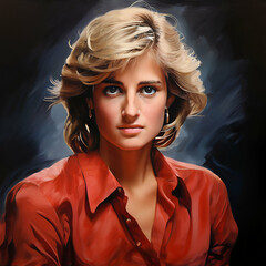 Portrait of the member of British Royal family , Princess of wales Lady Diana
