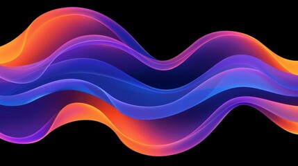 Vibrant sound wave visualization on dark background for visually stunning impact