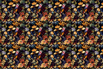 Seamless floral pattern lovely spring for Wedding, anniversary, birthday and party. Design for banner, poster, card, invitation and scrapbook