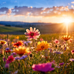 Fototapeta premium flowers in the field